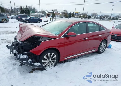2016 Hyundai Sonata Sport z USA, uszkodzony, nr VIN 5NPE34AF3GH436426